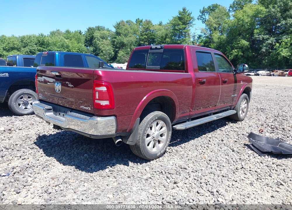 2019 RAM 2500 LAIE  4X4 6'4 BOX VIN: 3C6UR5FL8KG607453