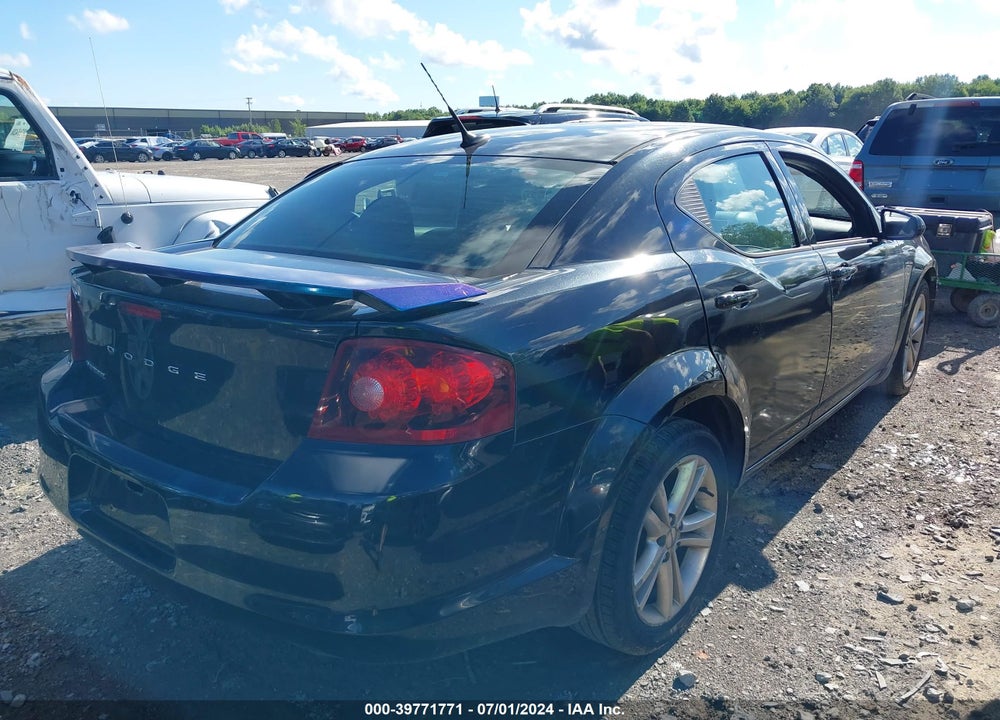 2011 DODGE AVENGER MAINSTREET VIN: 1B3BD1FG8BN513415