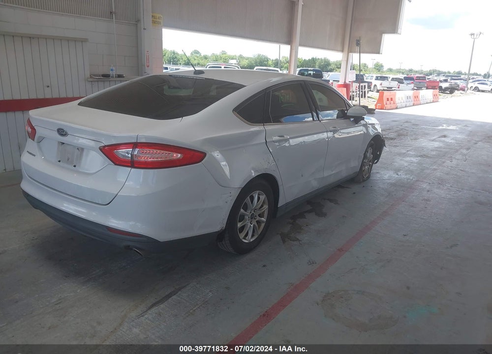 2016 FORD FUSION S VIN: 3FA6P0G79GR398544
