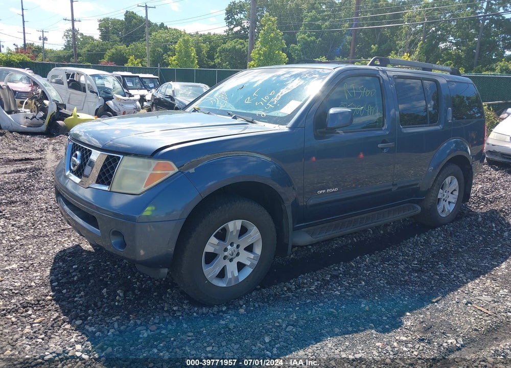 2005 NISSAN PATHFINDER SE OFF ROAD VIN: 5N1AR18W35C715235