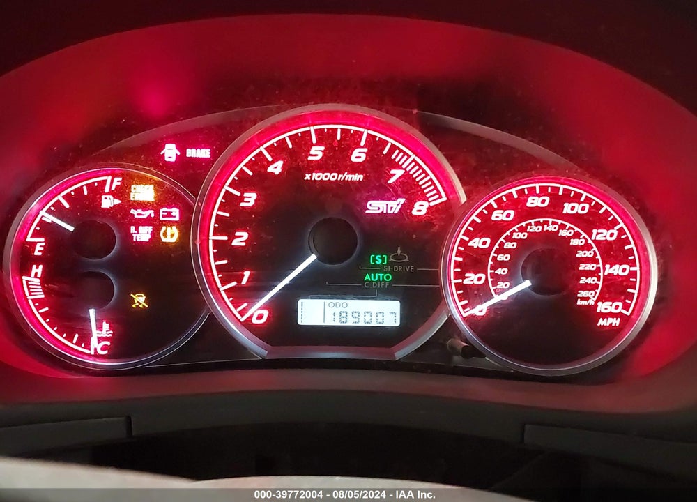 2009 SUBARU IMPREZA WRX STI VIN: JF1GR89659L800045