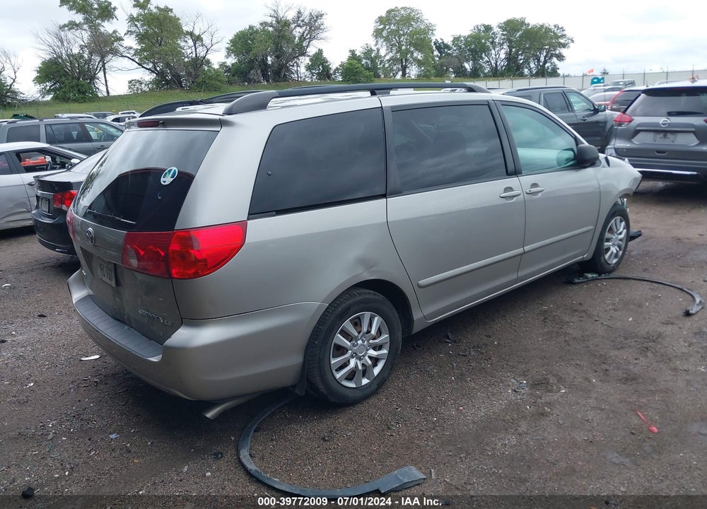 2007 TOYOTA SIENNA LE VIN: 5TDZK23C37S061692