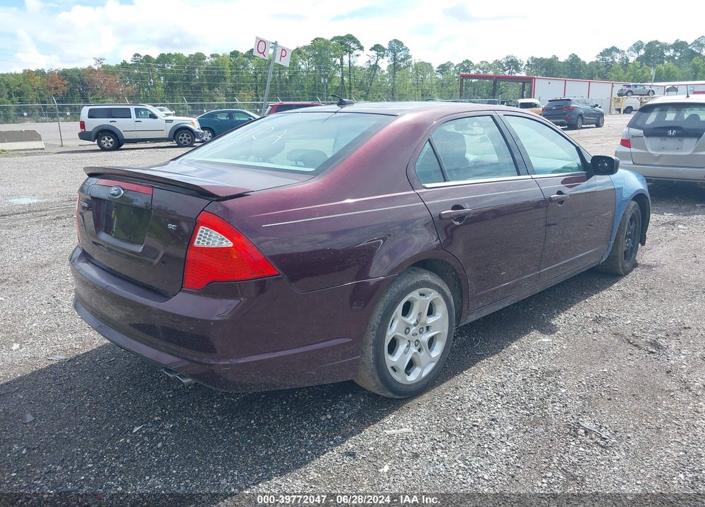 2011 FORD FUSION SE VIN: 3FAHP0HA8BR346981
