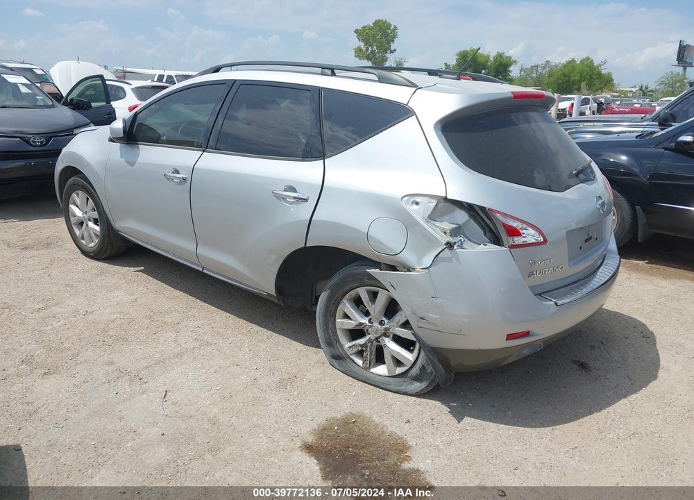 2014 NISSAN MURANO SL VIN: JN8AZ1MU7EW408209