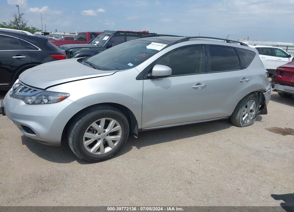 2014 NISSAN MURANO SL VIN: JN8AZ1MU7EW408209