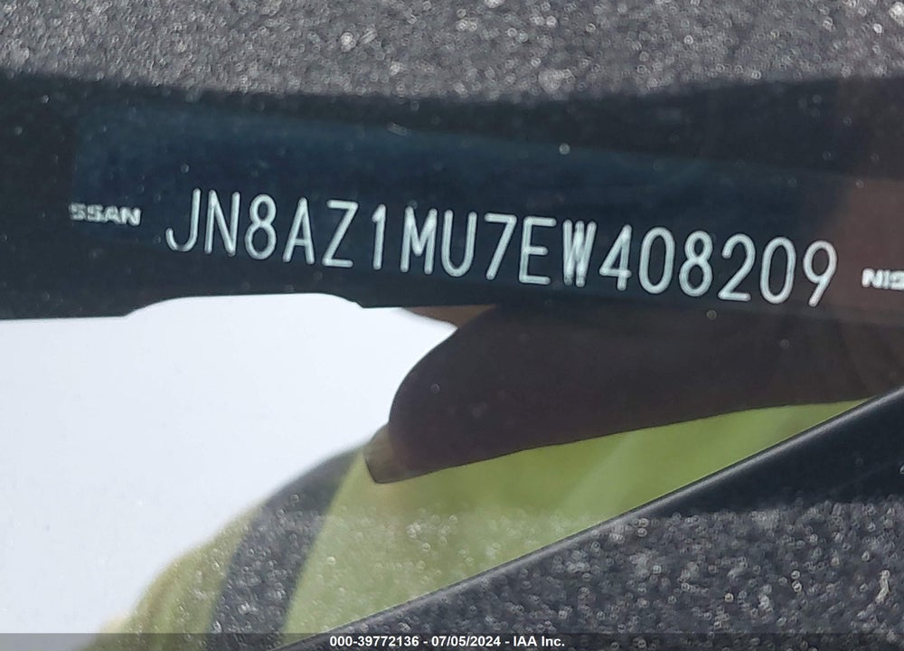 2014 NISSAN MURANO SL VIN: JN8AZ1MU7EW408209