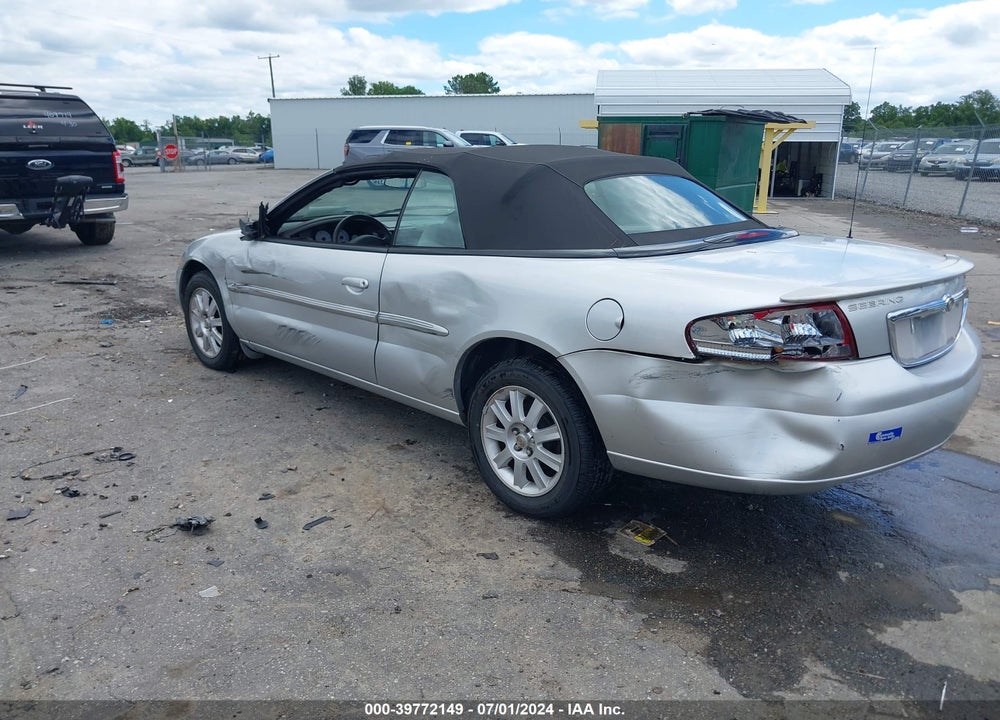 2002 CHRYSLER SEBRING GTC VIN: 1C3EL75R42N309333
