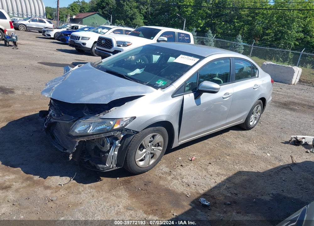 2014 HONDA CIVIC LX VIN: 19XFB2F57EE226084