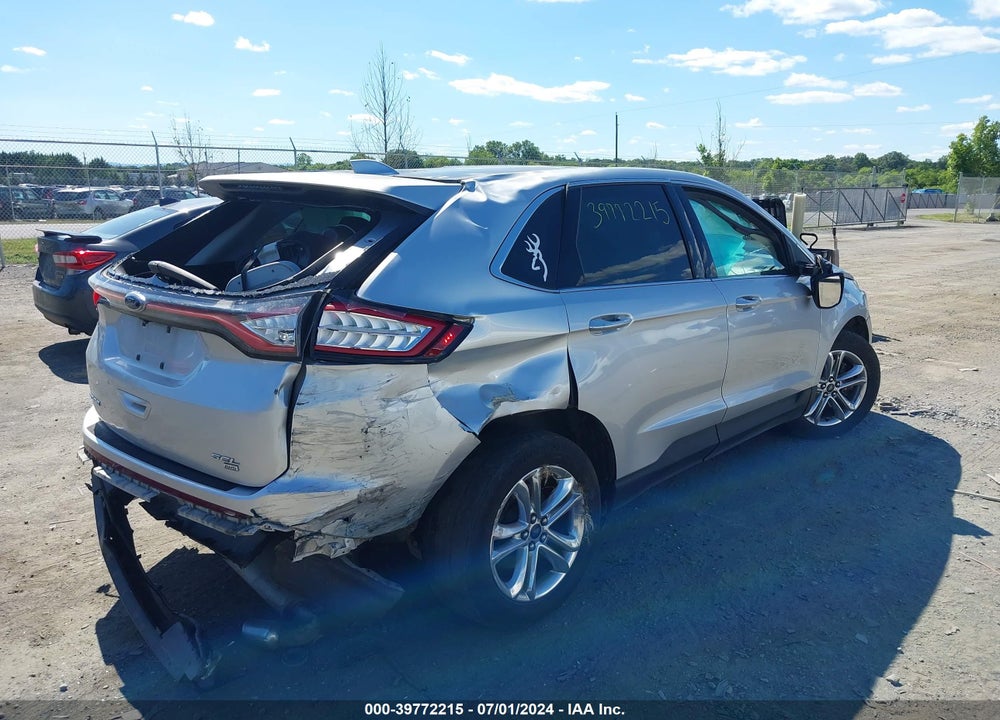 2015 FORD EDGE SEL VIN: 2FMTK4J87FBB31948