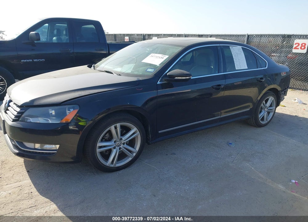 2012 VOLKSWAGEN PASSAT 2.0L TDI SEL PREMIUM VIN: 1VWCN7A37CC099013