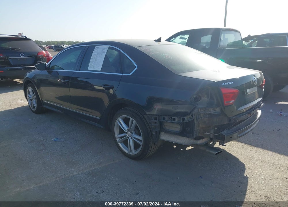 2012 VOLKSWAGEN PASSAT 2.0L TDI SEL PREMIUM VIN: 1VWCN7A37CC099013