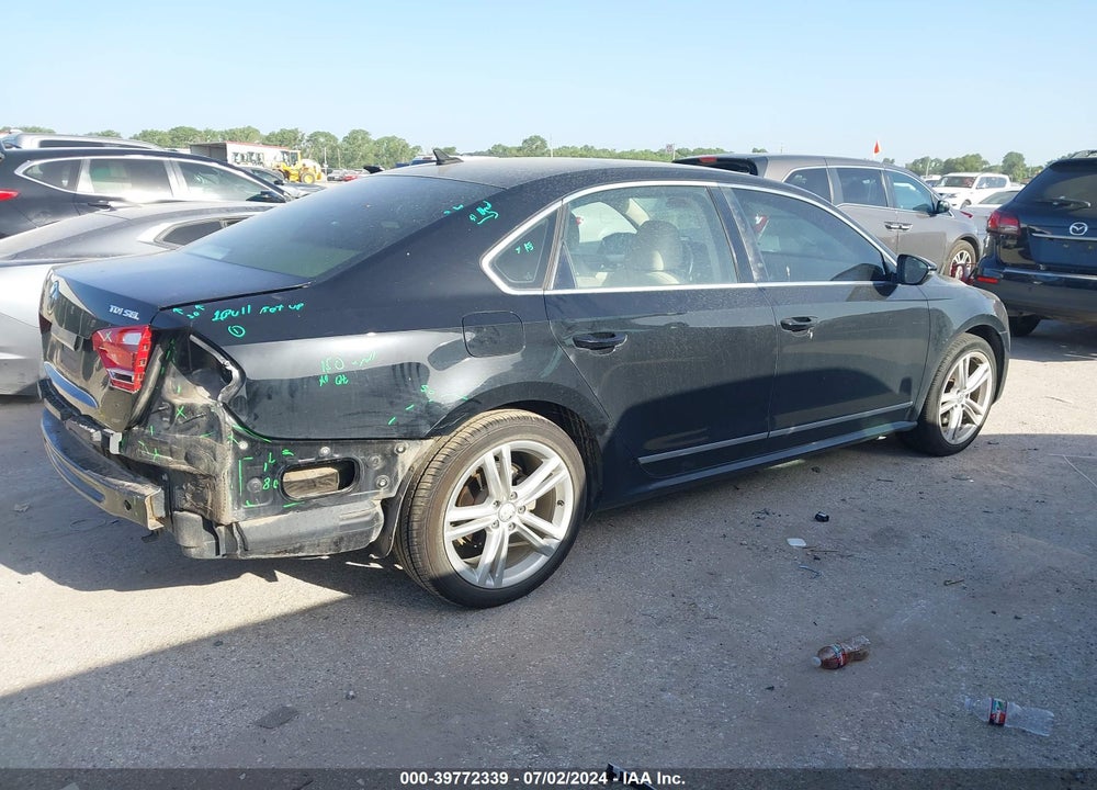 2012 VOLKSWAGEN PASSAT 2.0L TDI SEL PREMIUM VIN: 1VWCN7A37CC099013