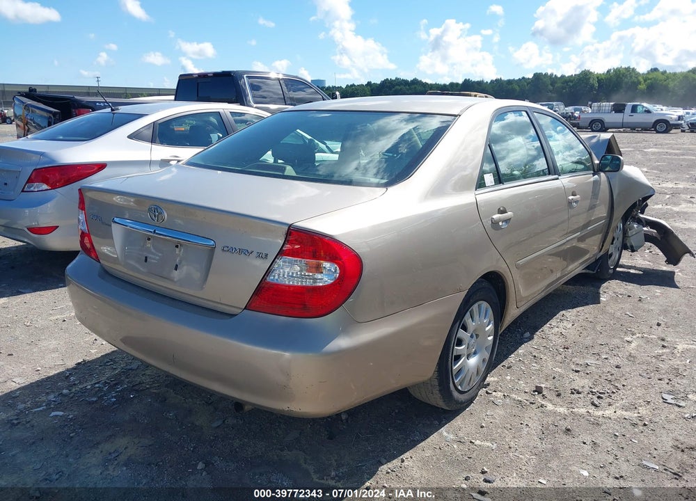 2004 TOYOTA CAMRY XLE VIN: 4T1BE32K54U804539