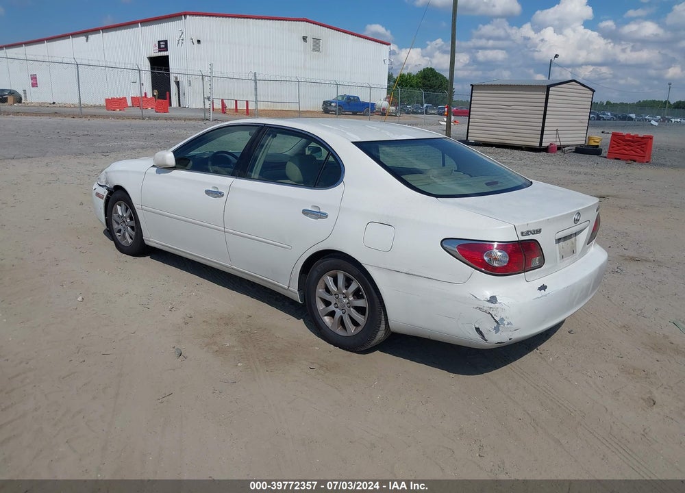 2003 LEXUS ES 300 VIN: JTHBF30G536001022