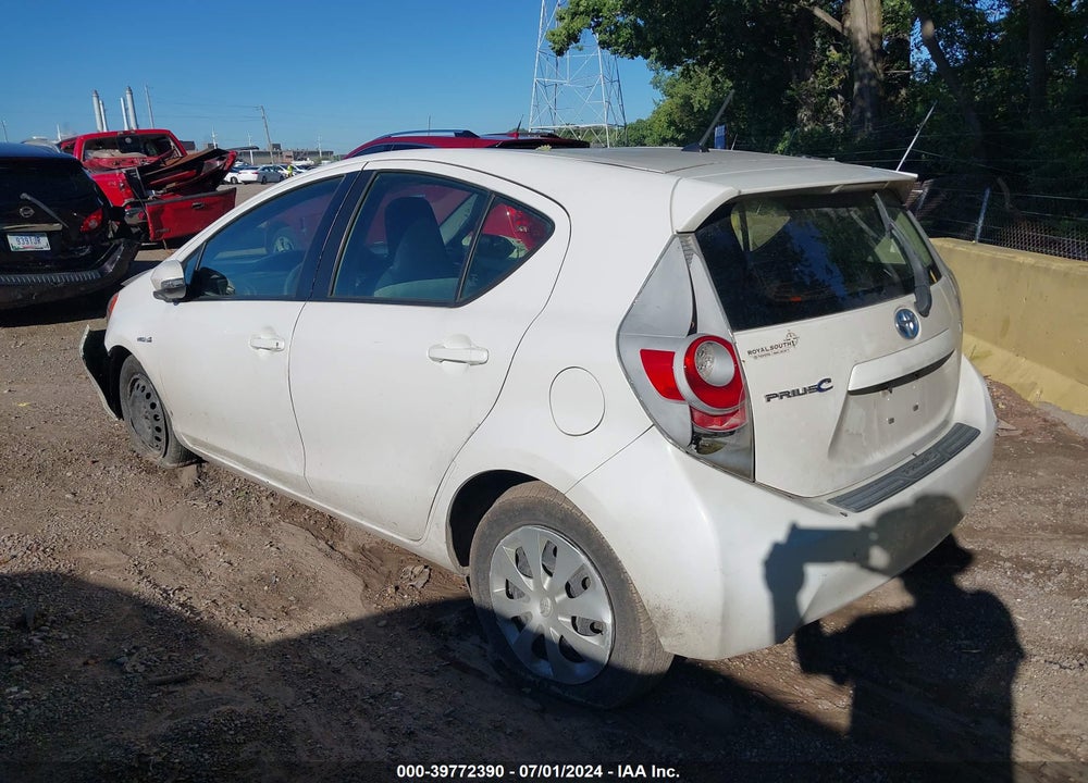 2014 TOYOTA PRIUS C ONE VIN: JTDKDTB32E1566412