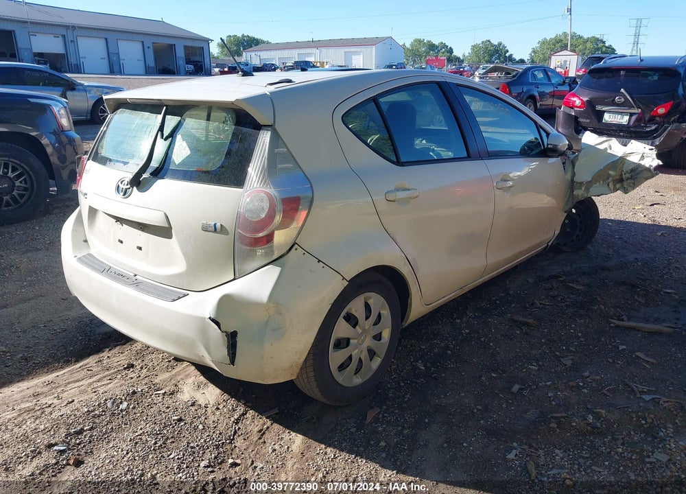 2014 TOYOTA PRIUS C ONE VIN: JTDKDTB32E1566412