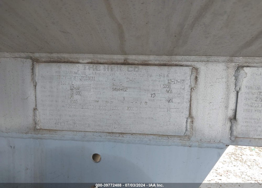 1988 HEIL CO --- VIN: 1HLA3A7B8J7G53831