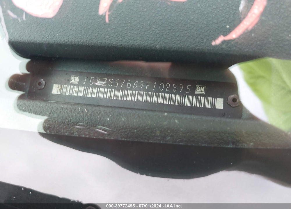 2009 SATURN AURA XE VIN: 1G8ZS57B69F102395