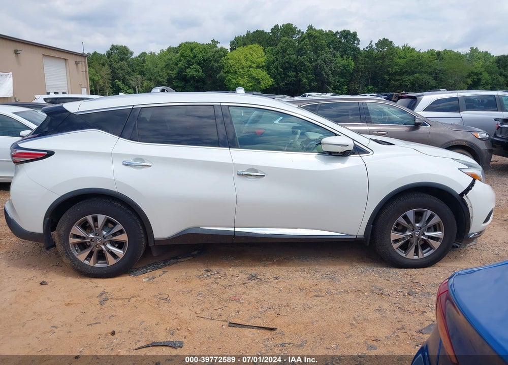 2015 NISSAN MURANO SL VIN: 5N1AZ2MG0FN239634