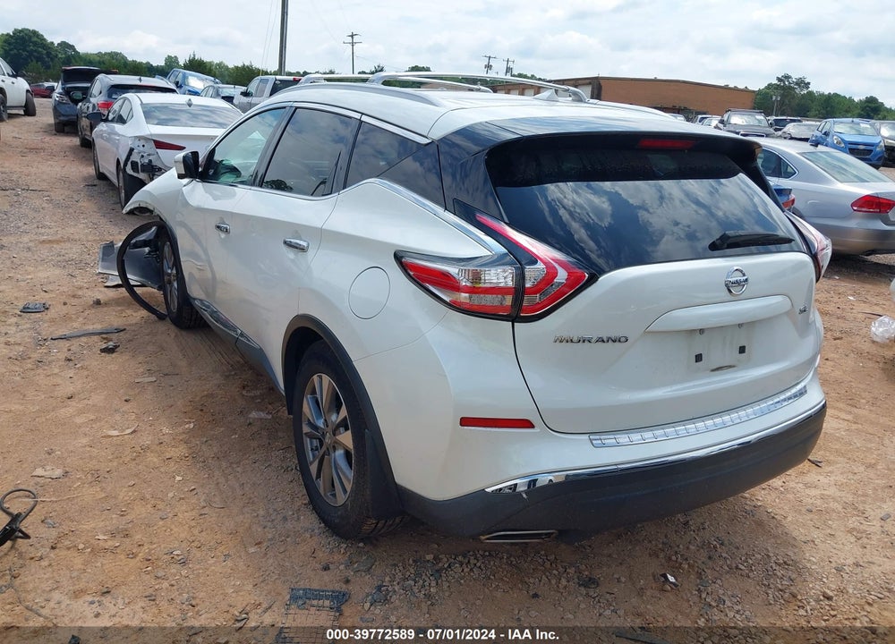2015 NISSAN MURANO SL VIN: 5N1AZ2MG0FN239634