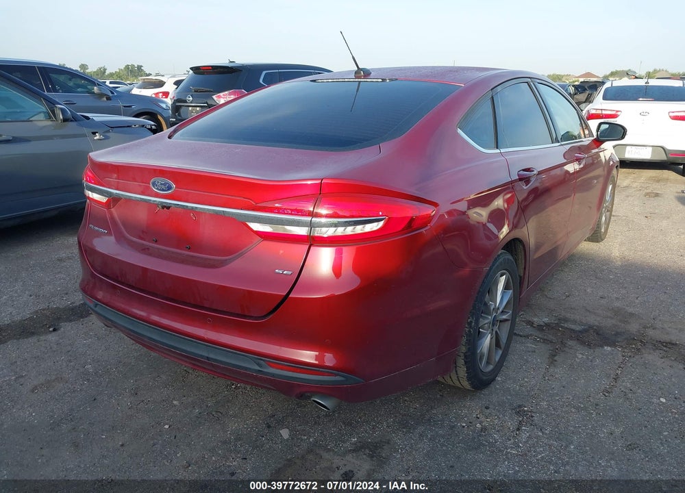 2017 FORD FUSION SE VIN: 3FA6P0H77HR236668