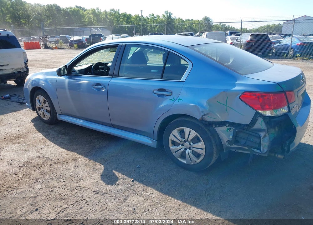2010 SUBARU LEGACY 2.5I VIN: 4S3BMBA62A3219974