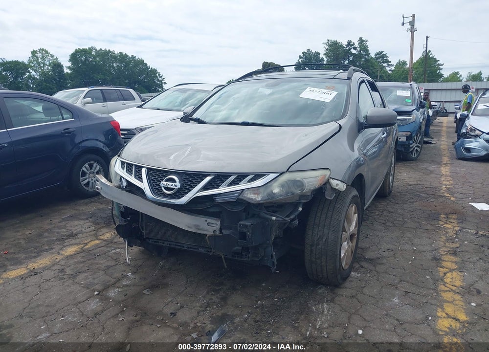 2012 NISSAN MURANO SL VIN: JN8AZ1MU9CW119071