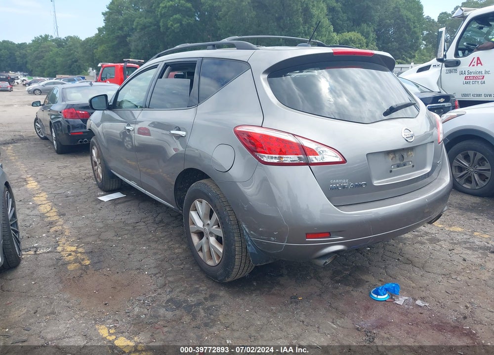 2012 NISSAN MURANO SL VIN: JN8AZ1MU9CW119071