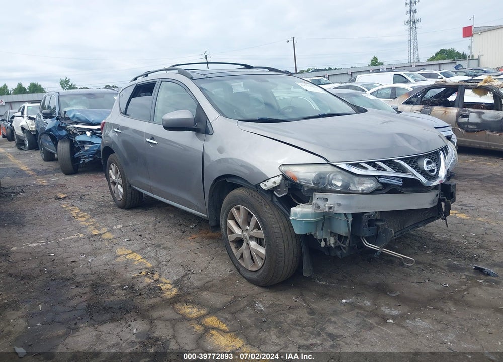 2012 NISSAN MURANO SL VIN: JN8AZ1MU9CW119071