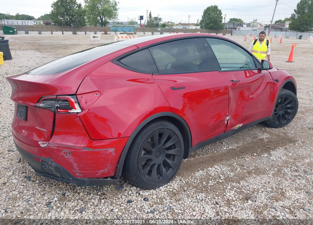 2021 TESLA MODEL Y LONG RANGE DUAL MOTOR ALL-WHEEL DRIVE VIN: 5YJYGDEE1MF074254