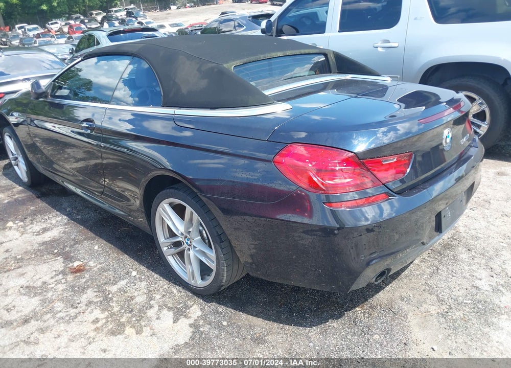 2012 BMW 640I VIN: WBALW7C57CC618427