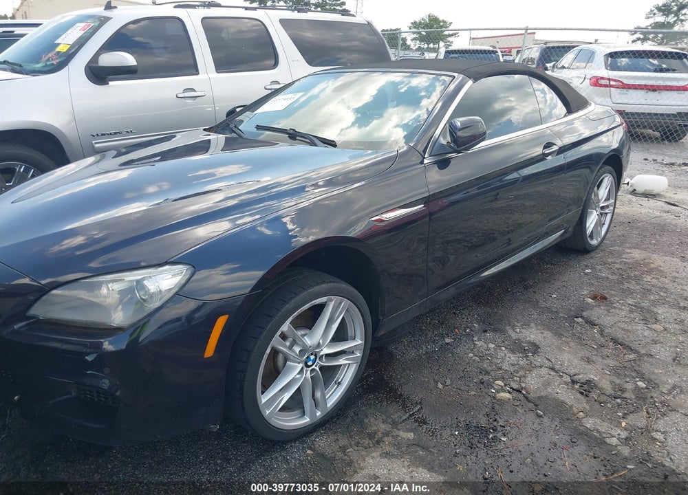 2012 BMW 640I VIN: WBALW7C57CC618427