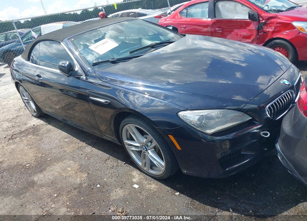 2012 BMW 640I VIN: WBALW7C57CC618427