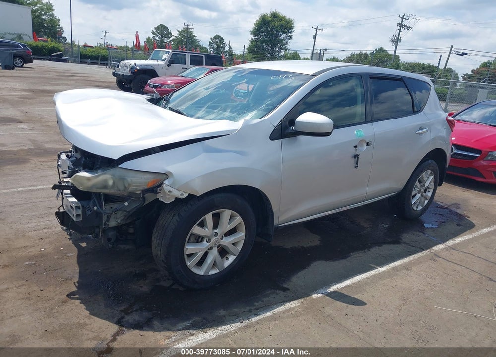 2013 NISSAN MURANO S VIN: JN8AZ1MU8DW200113
