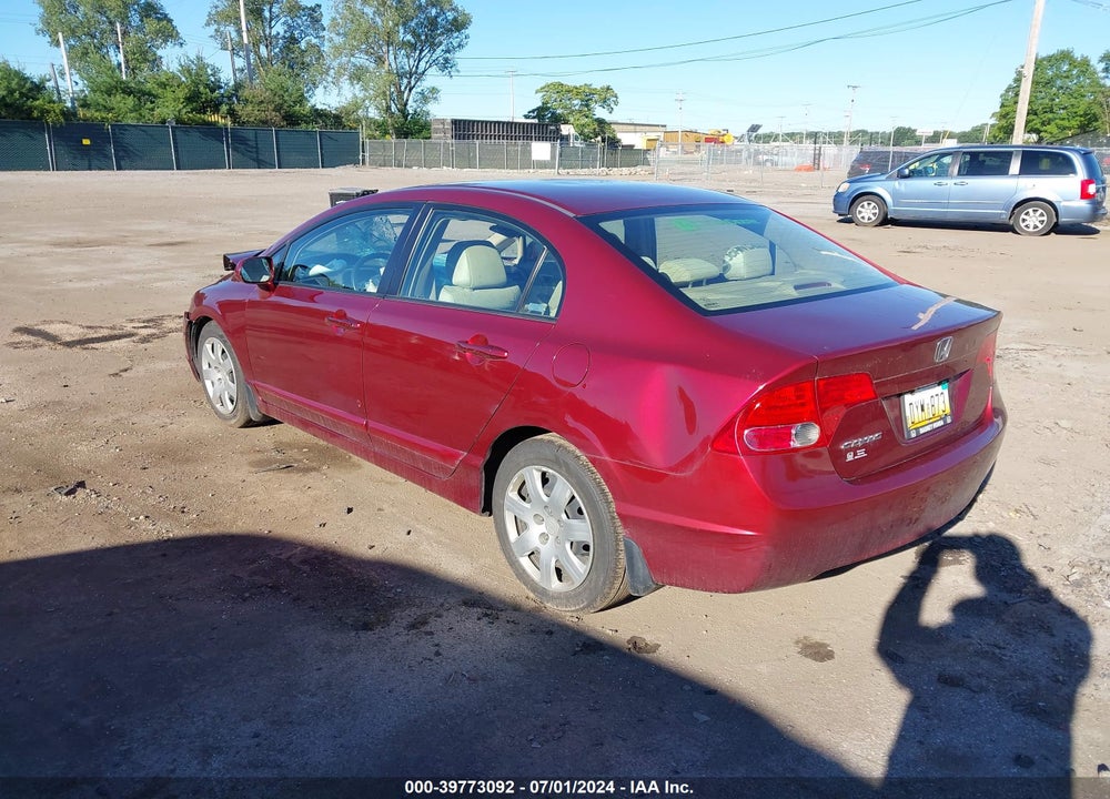 2007 HONDA CIVIC LX VIN: 1HGFA15507L130601