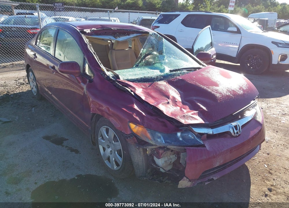 2007 HONDA CIVIC LX VIN: 1HGFA15507L130601