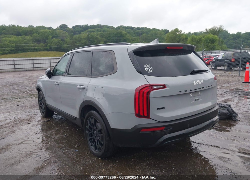 2022 KIA TELLURIDE EX VIN: 5XYP3DHC0NG233406