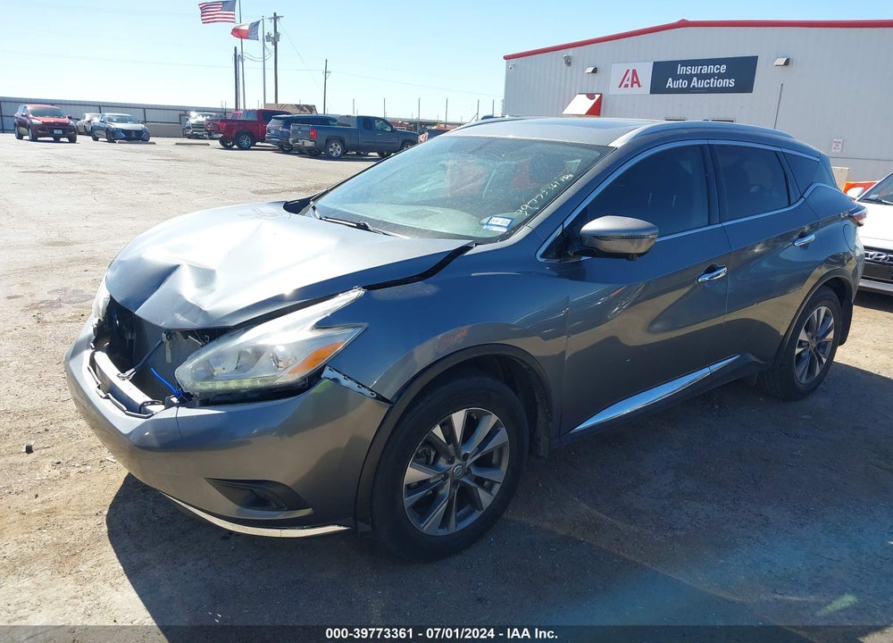 2017 NISSAN MURANO SL VIN: 5N1AZ2MG8HN167052