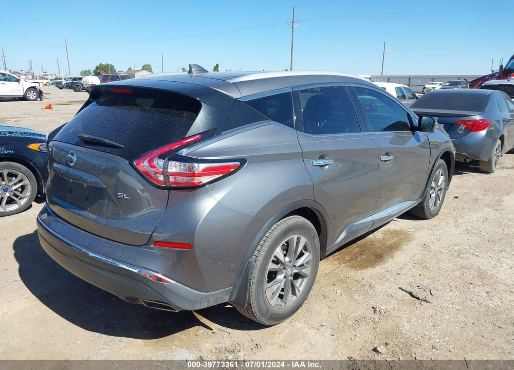 2017 NISSAN MURANO SL VIN: 5N1AZ2MG8HN167052