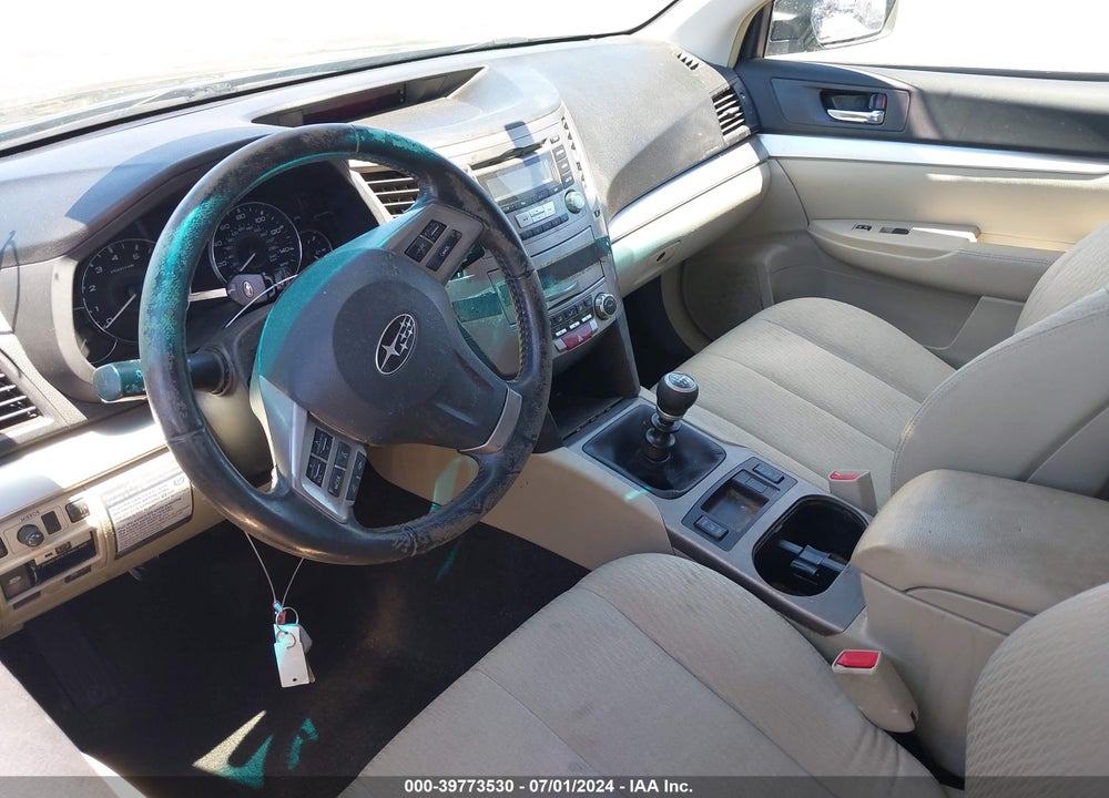 2012 SUBARU OUTBACK 2.5I PREMIUM VIN: 4S4BRCCC0C1247664