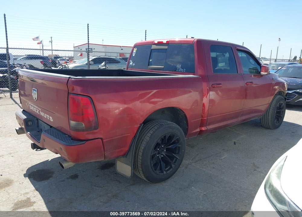 2012 RAM 1500 SPORT VIN: 1C6RD7MT5CS217407