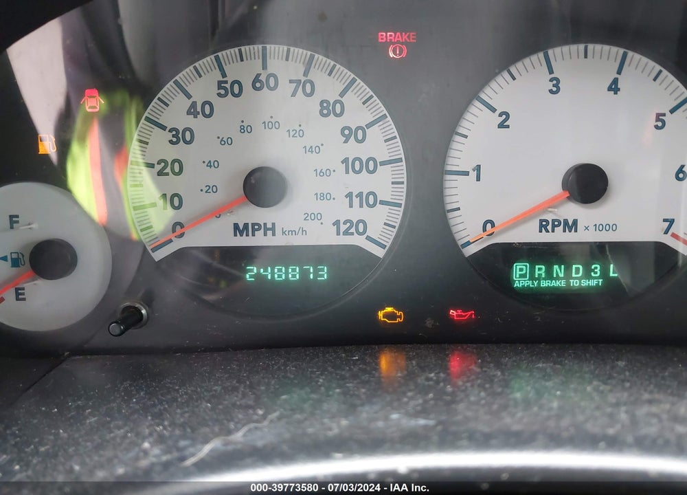 2005 DODGE CARAVAN SXT VIN: 1D4GP45R75B281933
