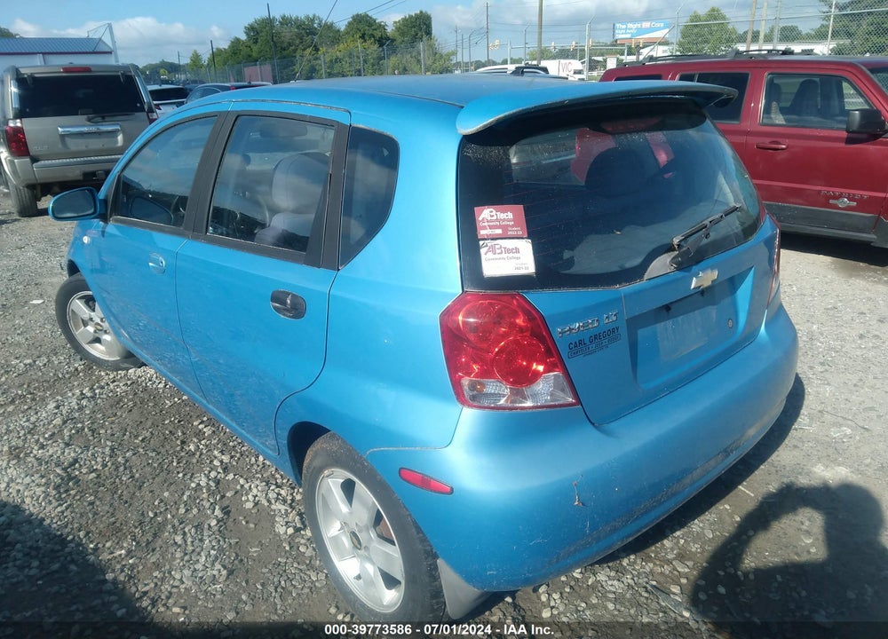 2006 CHEVROLET AVEO LT VIN: KL1TG66616B654517