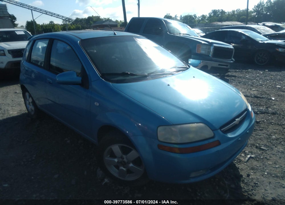 2006 CHEVROLET AVEO LT VIN: KL1TG66616B654517