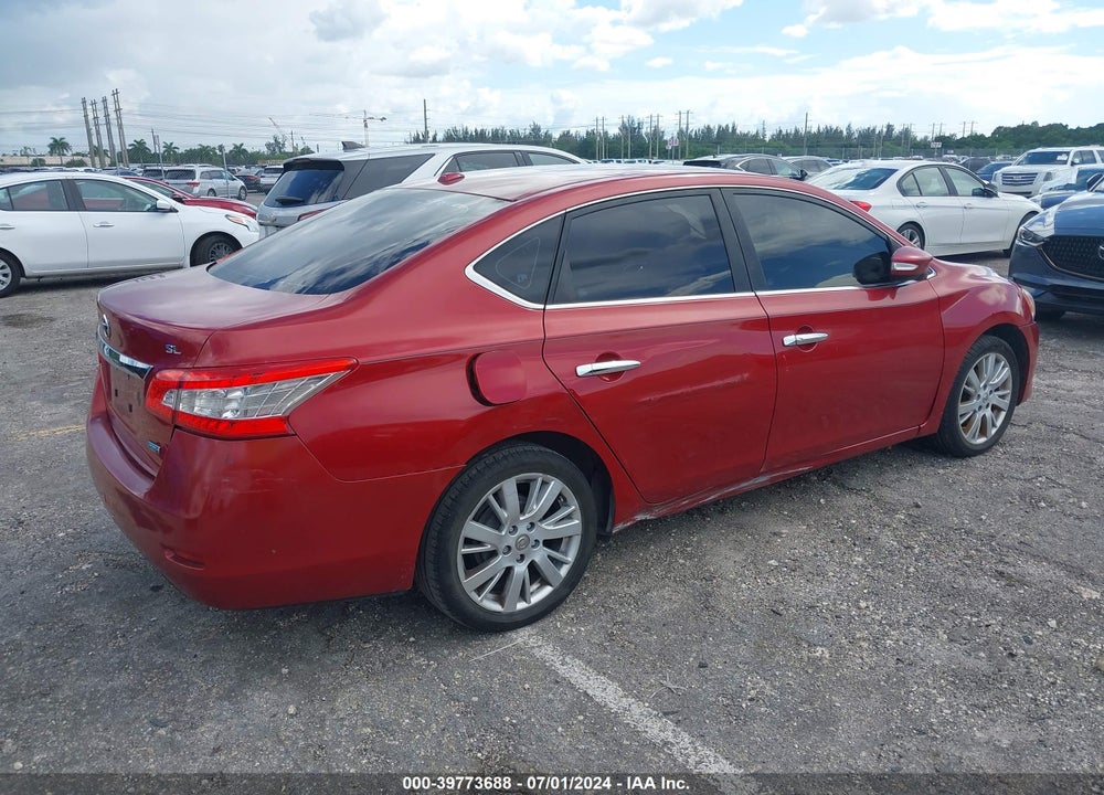2013 NISSAN SENTRA SL VIN: 3N1AB7AP1DL693420