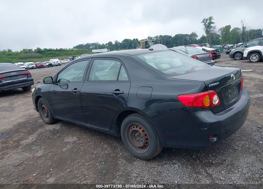 2009 TOYOTA COROLLA LE VIN: 2T1BU40E59C043705