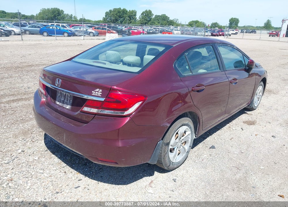 2015 HONDA CIVIC LX VIN: 19XFB2F51FE080380
