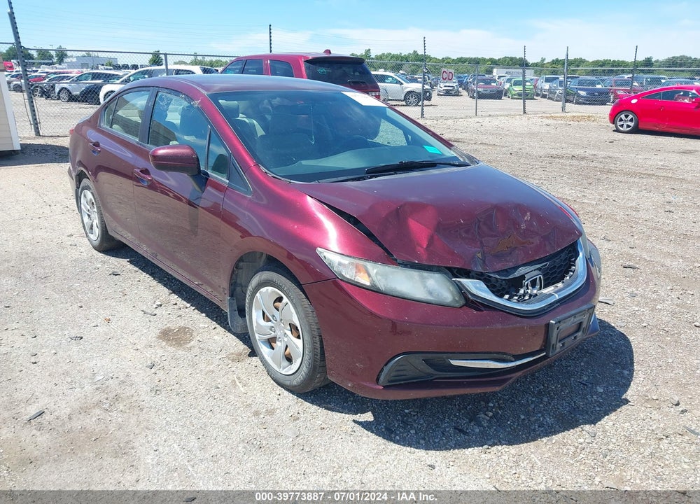 2015 HONDA CIVIC LX VIN: 19XFB2F51FE080380