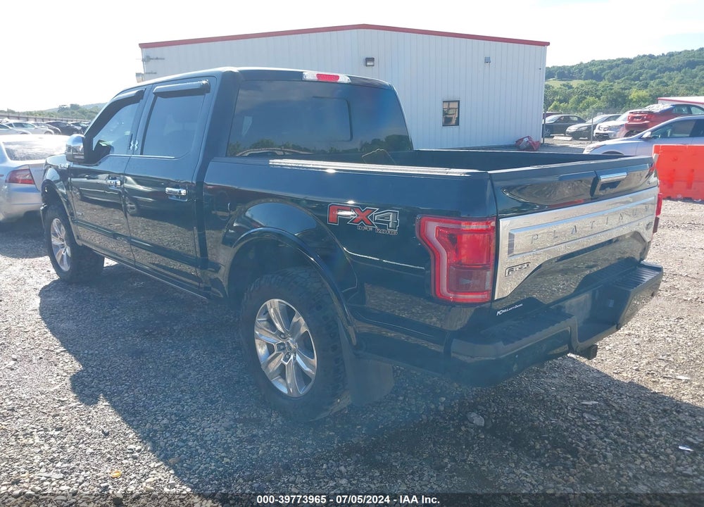 2016 FORD F-150 PLATINUM VIN: 1FTEW1EG8GFA67940