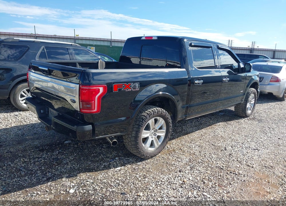2016 FORD F-150 PLATINUM VIN: 1FTEW1EG8GFA67940